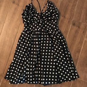 Classic black and white dress